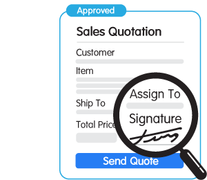 digital signature in sales quotation